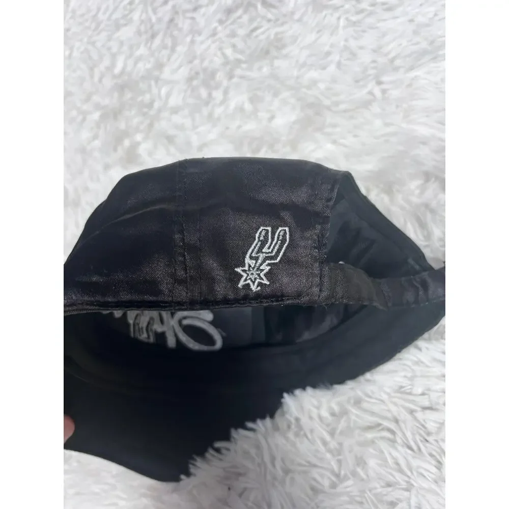 San Antonio Spurs Hat Cap Strap Back One Size NBA Basketball Script Adidas Mens
